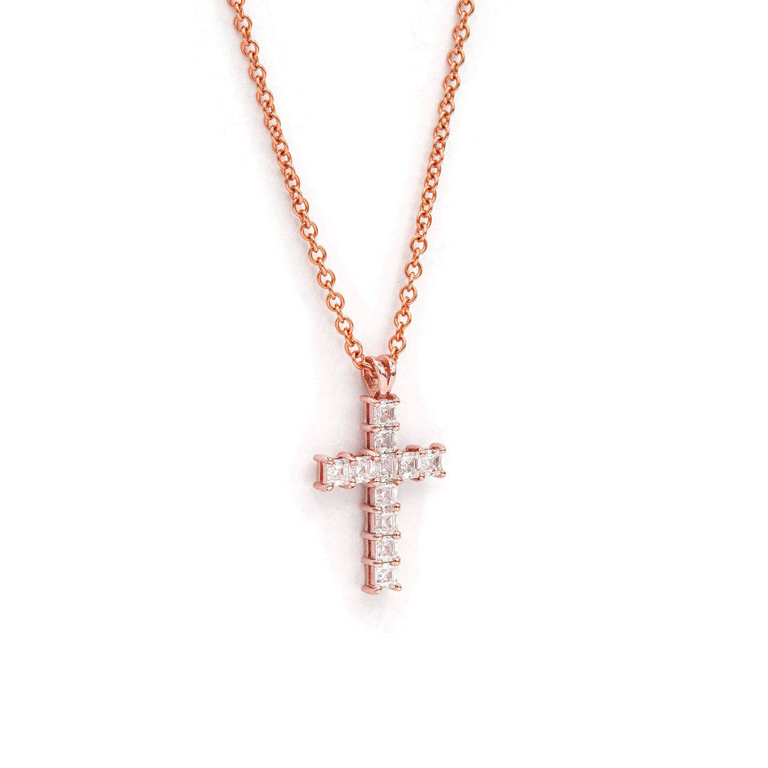 Asscher Cross Pendant - Large | Víya