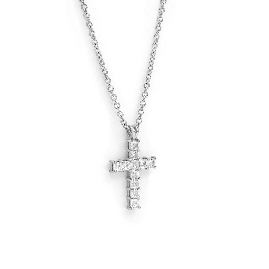 Asscher Cross Pendant - Large | Víya