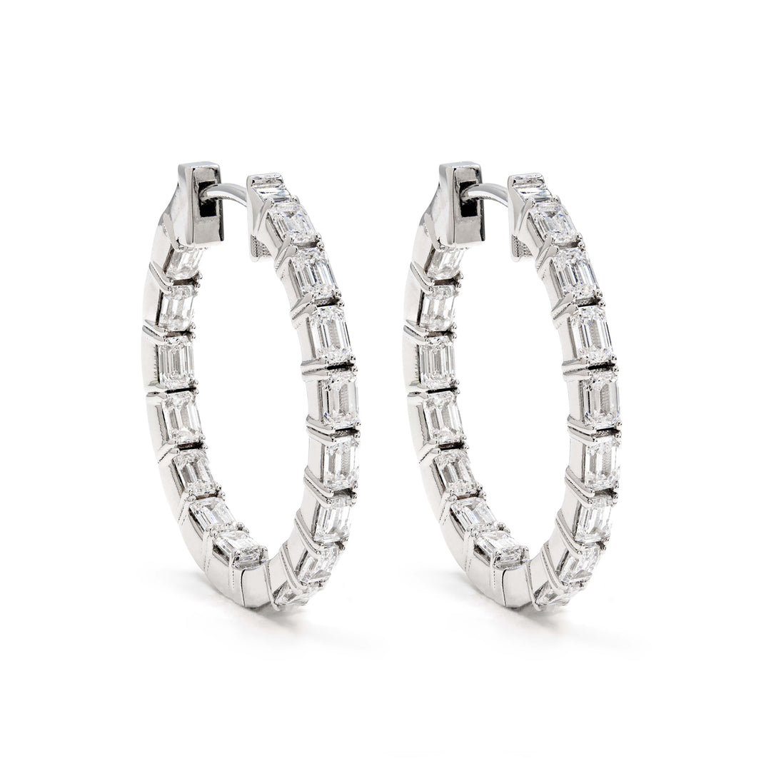 Emerald Eternity Hoop Earrings | Víya